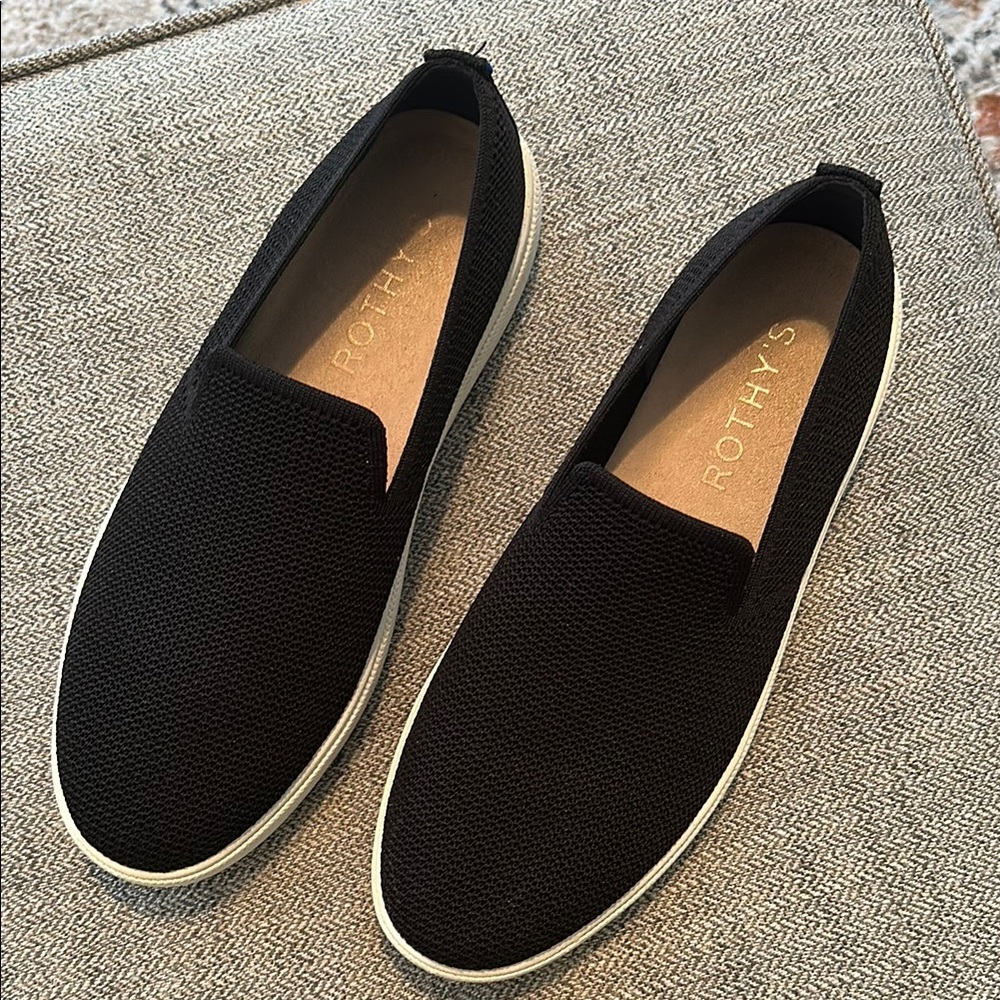 Rothy’s The Ravello Slip On Sneaker Black Slip-Men's Shoes Size 9